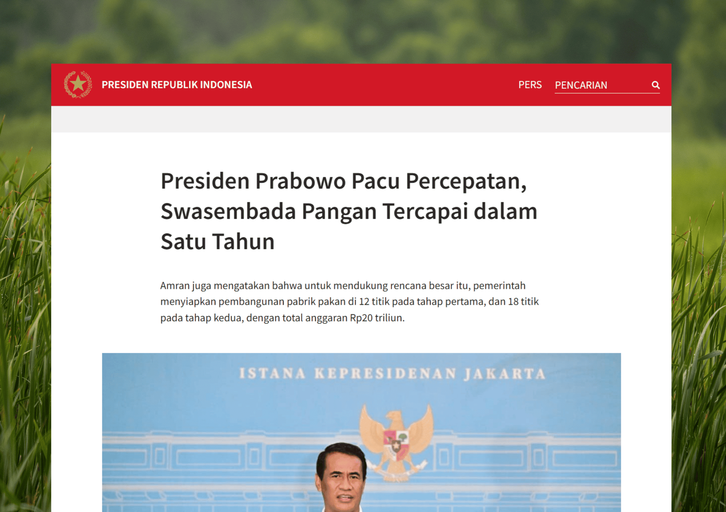 MBG swasembada pangan