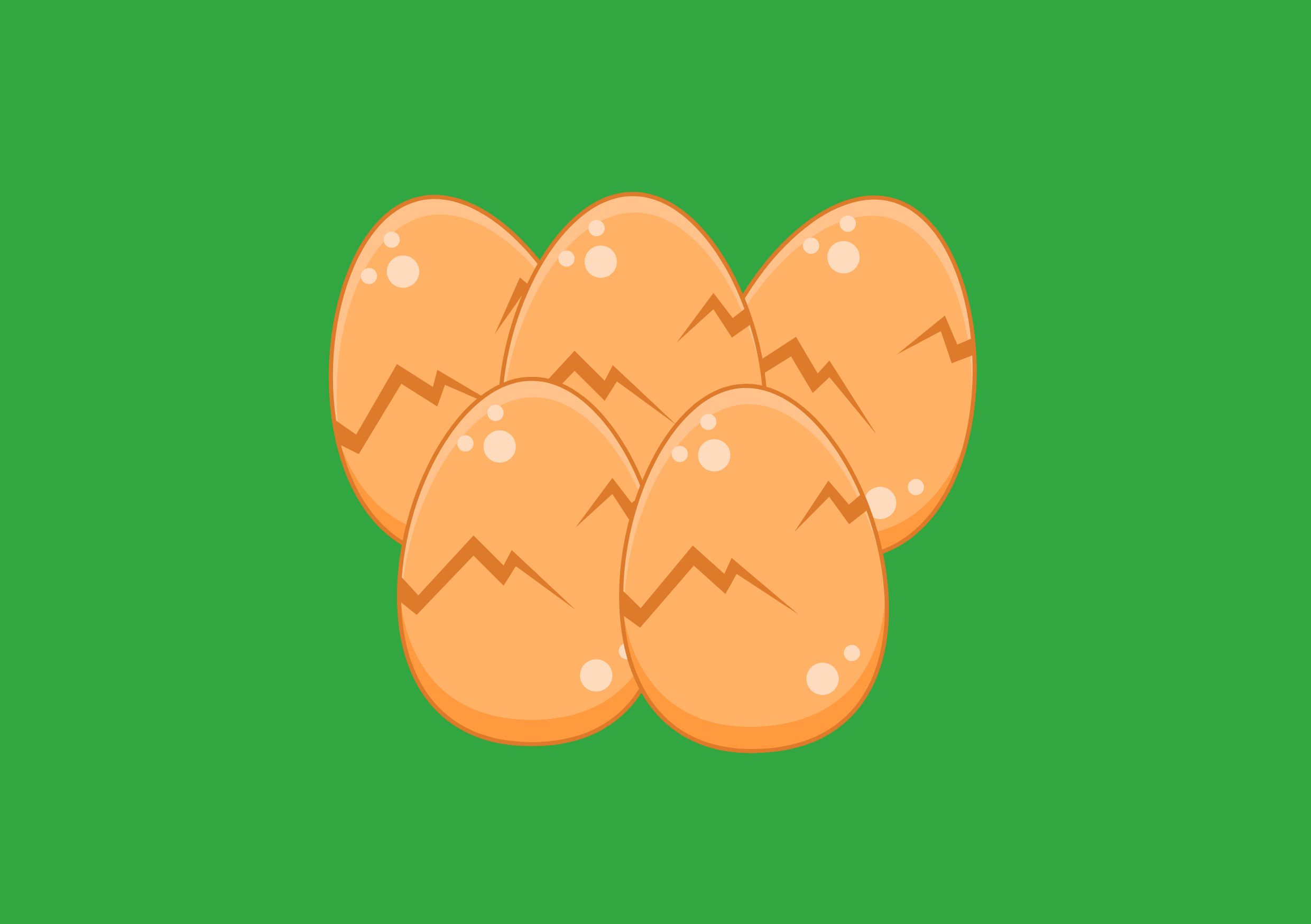 telur retak